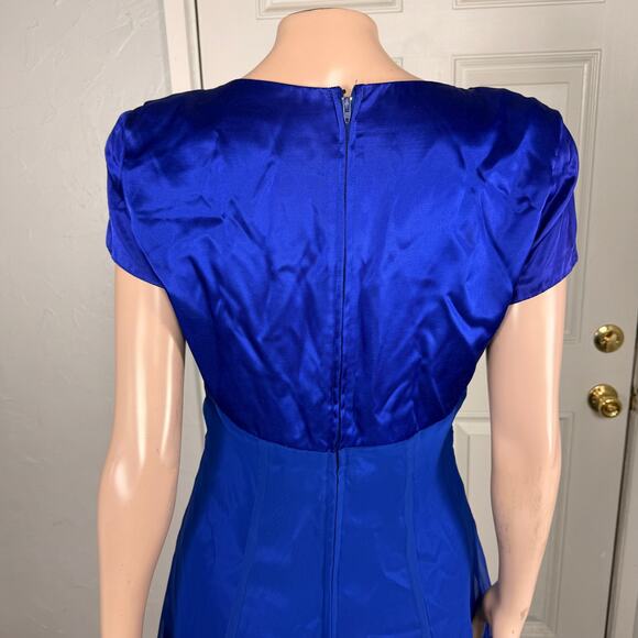 Vintage 80s 90s Niki Livas Prom Women's Dress Formal Evening Homecoming Satin E8 - Picture 6 of 7